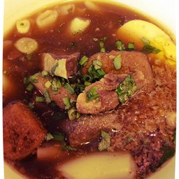 ก๋วยจั๊บเนื้อ. หาทานยากจริงๆเคยเห็นแต่หมู
