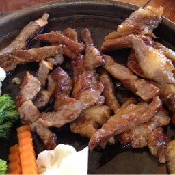 เนื้อโพนยางคำเสือร้องไห้กะทะร้อน