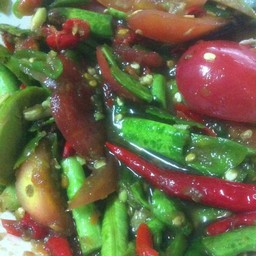 ตำถั่ว(ทานเผ็ดสีเลยโหดไปหน่อย)