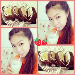 ชาเขียวญี่ปุ่นเย็น กับ Banana Crepe Roll !!