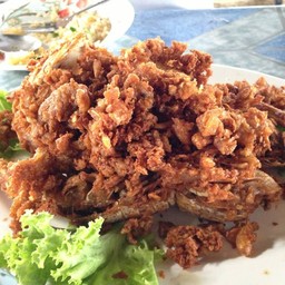 กั้งแก้วทอดกระเทียม
