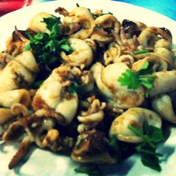 หมึกกระเทียมพริกไทย !!