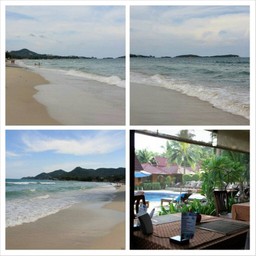 หาดเฉวงหน้ารร เล่นน้ำ....
