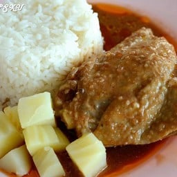 ข้าวไก่อบซอส 