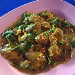 หอยลายผัดพริกเผา