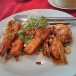 กุ้งแชบ๊วยทอดซีอิ๊ว