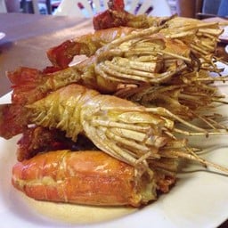 กุ้งเผาเกลือ เค็มๆ มันๆ อร่อยมาก ! 
