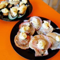 หอยเชลล์ราดเนยและชีส อันนี้เด็ด