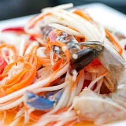 ตำกุ้งสด