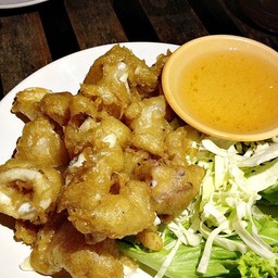 ปลาหมึกทอด