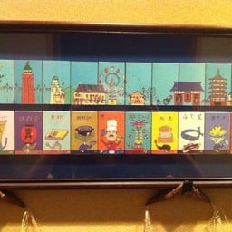 ร้านตกแต่งน่ารัก ภาพนี้วาดรูปสิ่งก่อสร้างแถวๆนั้น