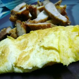 ไข่เจียวแผ่นบางๆ 