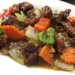ซี่โครงหมูผัดพริกไทยดำ