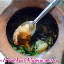 กุ้งอบวุ้นเส้นในหม้อดิน