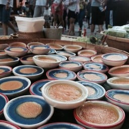 Thai Dessert ขนมถ้วย บุหลันดั้นเมฆ ขนมไทยหายาก #งานอร่อยลืมต้องมา