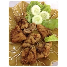 ปลากระพงทอด