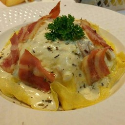 ข้าวไข่ข้นคาโบน่าร่า