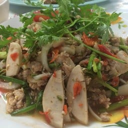ยำวุ้นเส้นหมูสับ 60.-