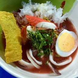 บะหมี่เหลืองเย็นตาโฟทะเล 35.-