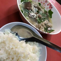 เกาเหลาเลือดหมู ตำลึง ผักกาดดอง