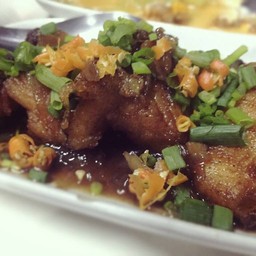 ปลากระพงนึ่งซีอิ๊ว