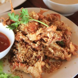 ปูนิ่มทอดกระเทียม