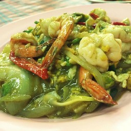 ผัดกระหรี่กุ้ง