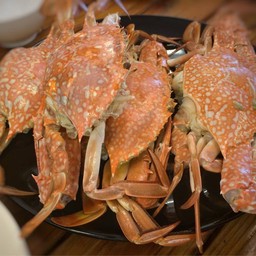 ปูม้าไข่นึ่ง