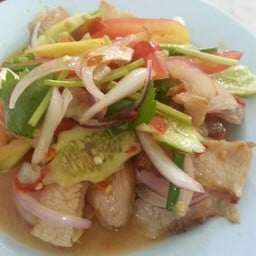 ตำคอหมูย่าง