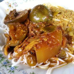 น้ำยา + แกงไตปลา