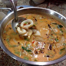 ต้มยำปลาหมึกน้ำข้น