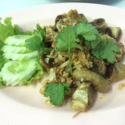 ใส้ตันทอดกระเทียม