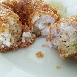 ทอดมันกุ้ง มีกุ้งแบบเน้นๆ