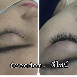 ต่อขนตาถาวร. แบบเส้นต่อเส้น