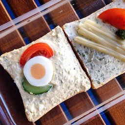 Ei / Spagel Frischkase ~ ขนมปังแบบหน้าต่างๆ