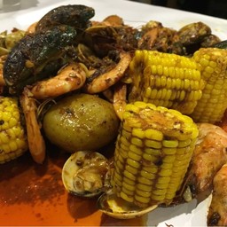 Seafood Combo With An American Spicy