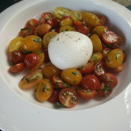 Burrata Cheese With Tomato Salad