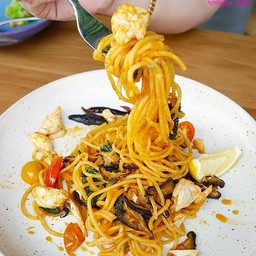 Spicy Crab Spaghetti