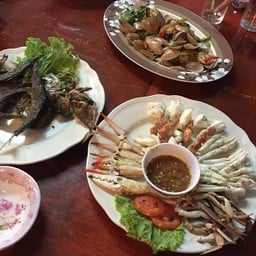 อาหารอร่อยจานใหญ่นี้แค่ส่วนหนึ่งค่ะยังไม่หมดแต่หิวแล้วรอนาน5555ขอบคุณค่ะ