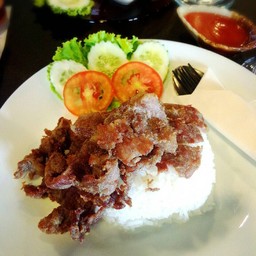 ข้าวหน้าหมูทอด