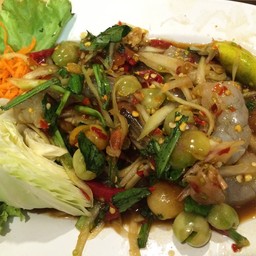 ตำกุ้งสด70บาท