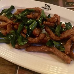 หมูเส้นคลุกงา