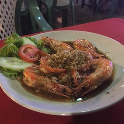 กุ้งทอดกระเทียม 5 ตัว