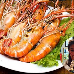 กุ้วเผาตัวโต ๆ 