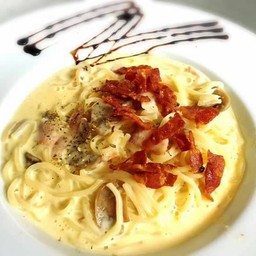 สปาเก็ตตี้คาโบนาร่า อร่อย 