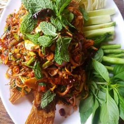 ปลาทับทิมลุยสวน