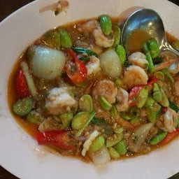 กุ้งผัดสะตอ
