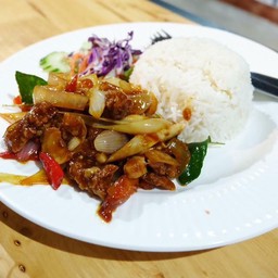 ต้มยำไก่กรอบ