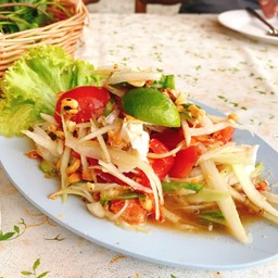 ส้มตำไทยไข่เค็ม