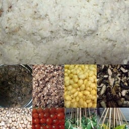 ลูกใหญ่ มีไส้5อย่างในลูกเดียวกัน 
-ไข่เค็ม/เห็ดหอม/แป๊ะก๋วย/ถั่ว/หมู
ลูกเล็ก
